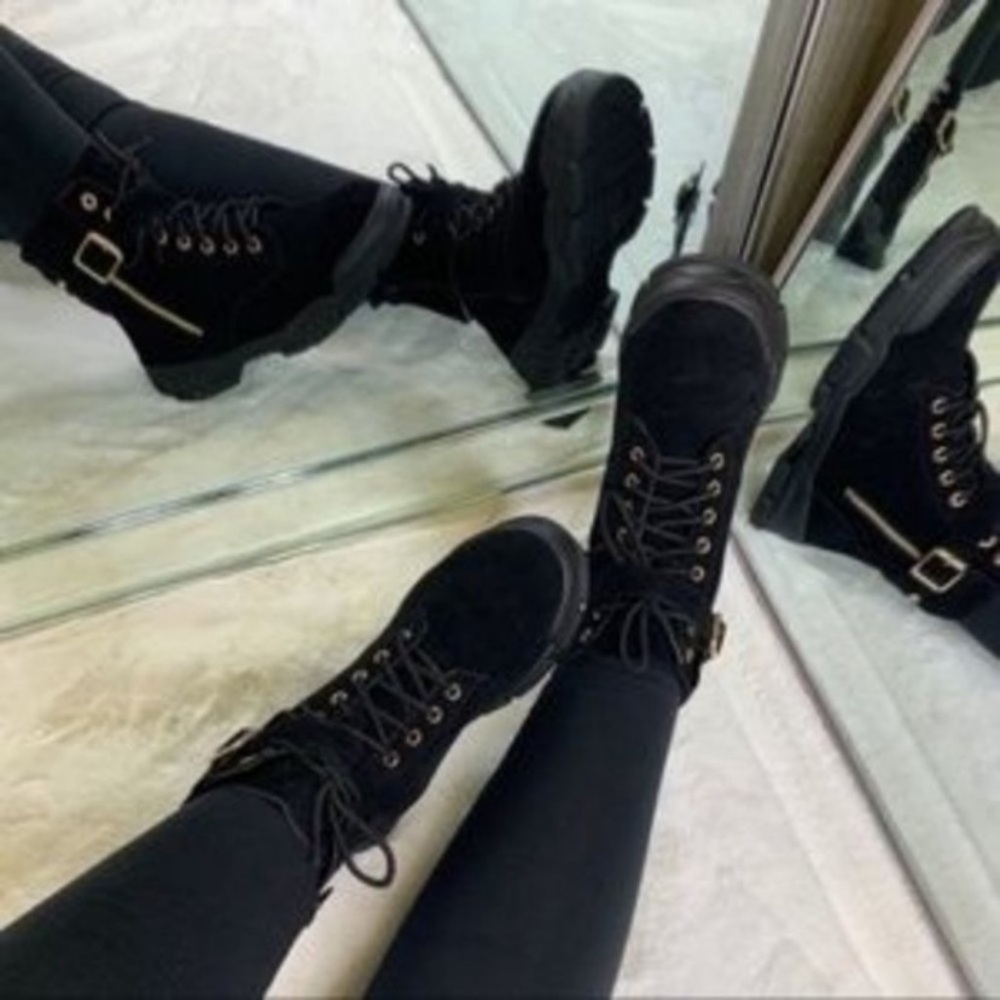 🖤🆕 Black zip combat boots - Picture 2 of 5